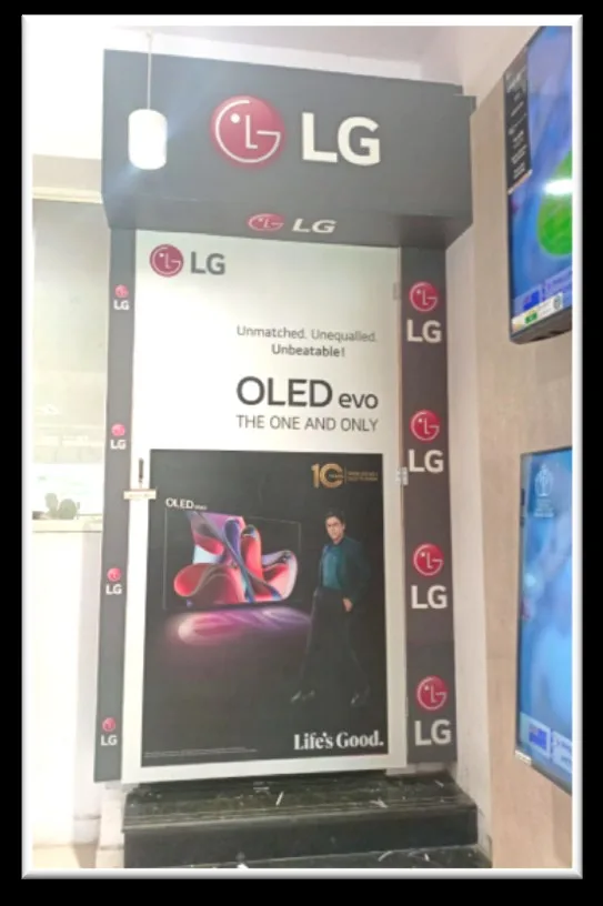 Digital Lg Oled — work by Shristi Advertising, Tirupati