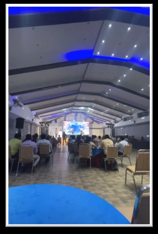 Event Venue Blue — work by Shristi Advertising, Tirupati