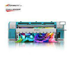 Challenger Infinity 3200 large-format flex printing machine at Shristi Advertising production unit
