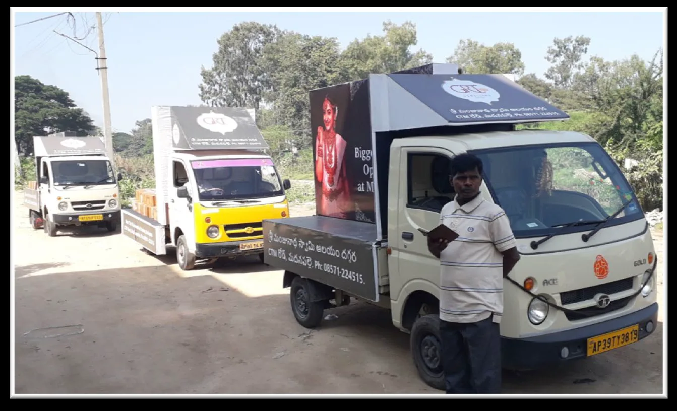 Vehicle Fleet Trucks — work by Shristi Advertising, Tirupati