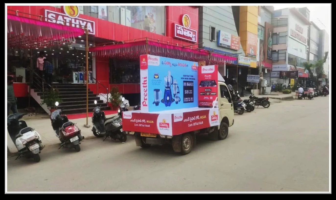 Vehicle Red Fleet — work by Shristi Advertising, Tirupati
